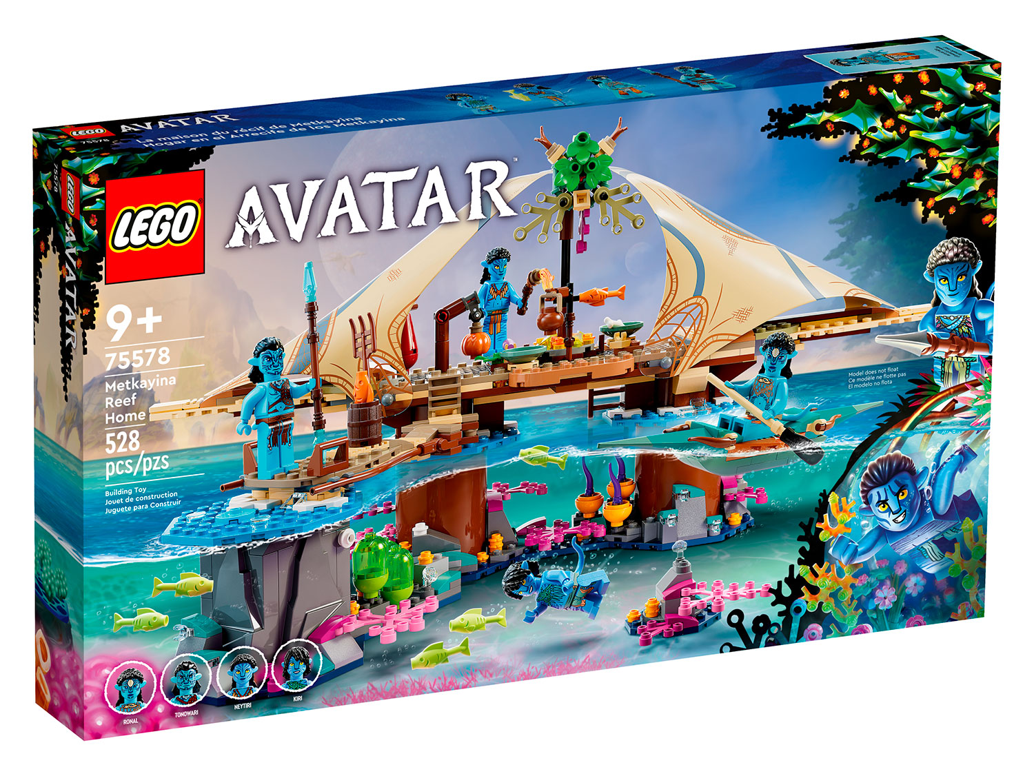 

Конструктор LEGO Avatar Дом Меткайина на Рифе, 528 деталей, 75578