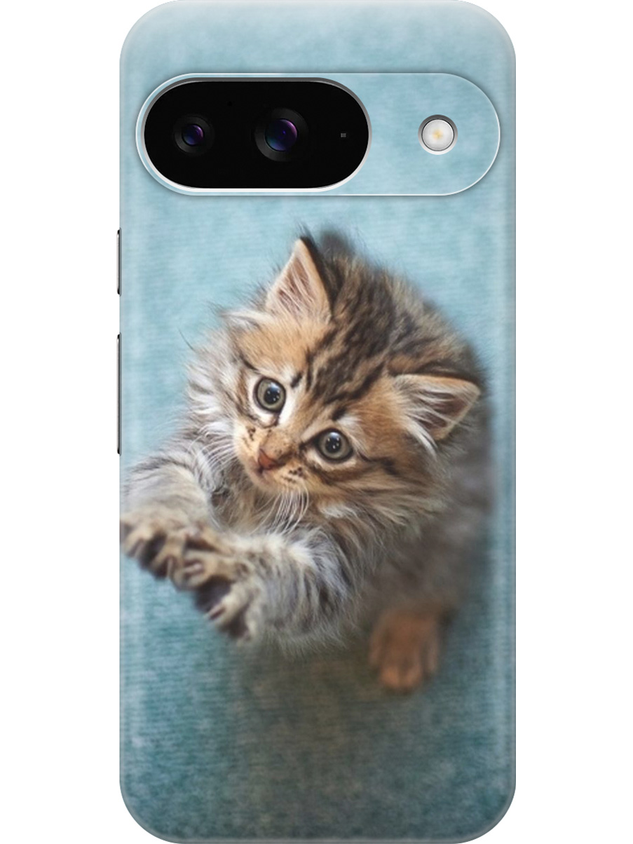 

Силиконовый чехол на Google Pixel 9 с принтом "Котёнок на голубом", Прозрачный;белый;голубой;коричневый, 784809711