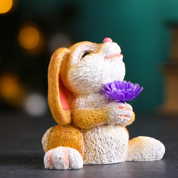 

Фигура "Милый зайка" коричневый, 9х8х9,5см