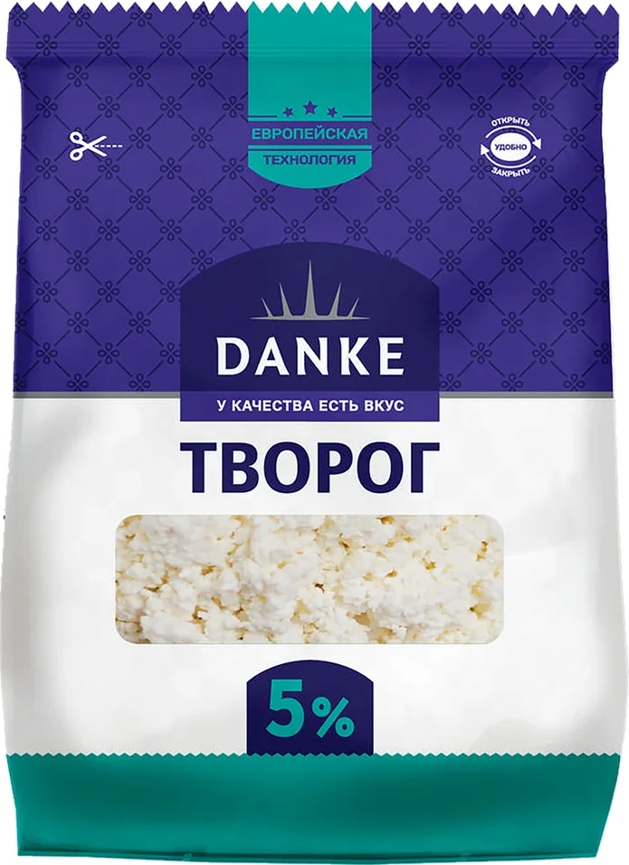 Творог рассыпчатый Danke 5% 650 г