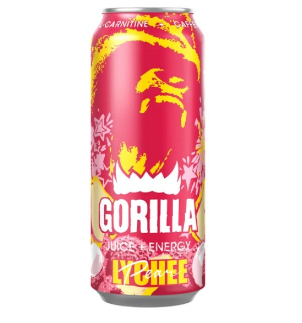 Энергетический напиток Gorilla Lychee Pear сильногазированный 0,33 л