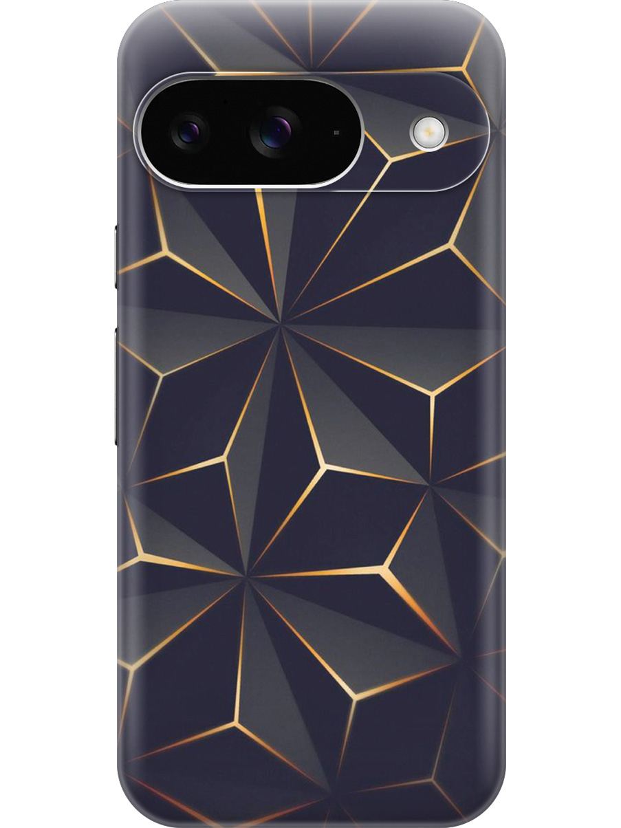 

Силиконовый чехол на Google Pixel 9 с принтом "Графитовый узор", Прозрачный;оранжевый;черный, 784809731