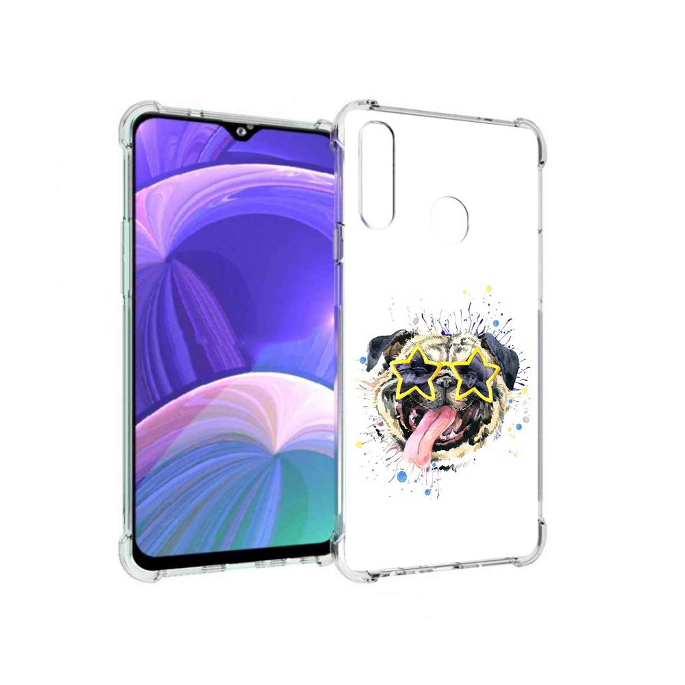 

Чехол MyPads Tocco для Samsung Galaxy A20s мопс боксер (PT139755.554.482), Прозрачный, Tocco