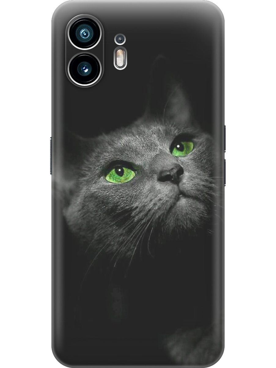 

Силиконовый чехол на Nothing Phone (2) с принтом "Зеленоглазая кошка", Прозрачный;зеленый;серый;черный, 784811511