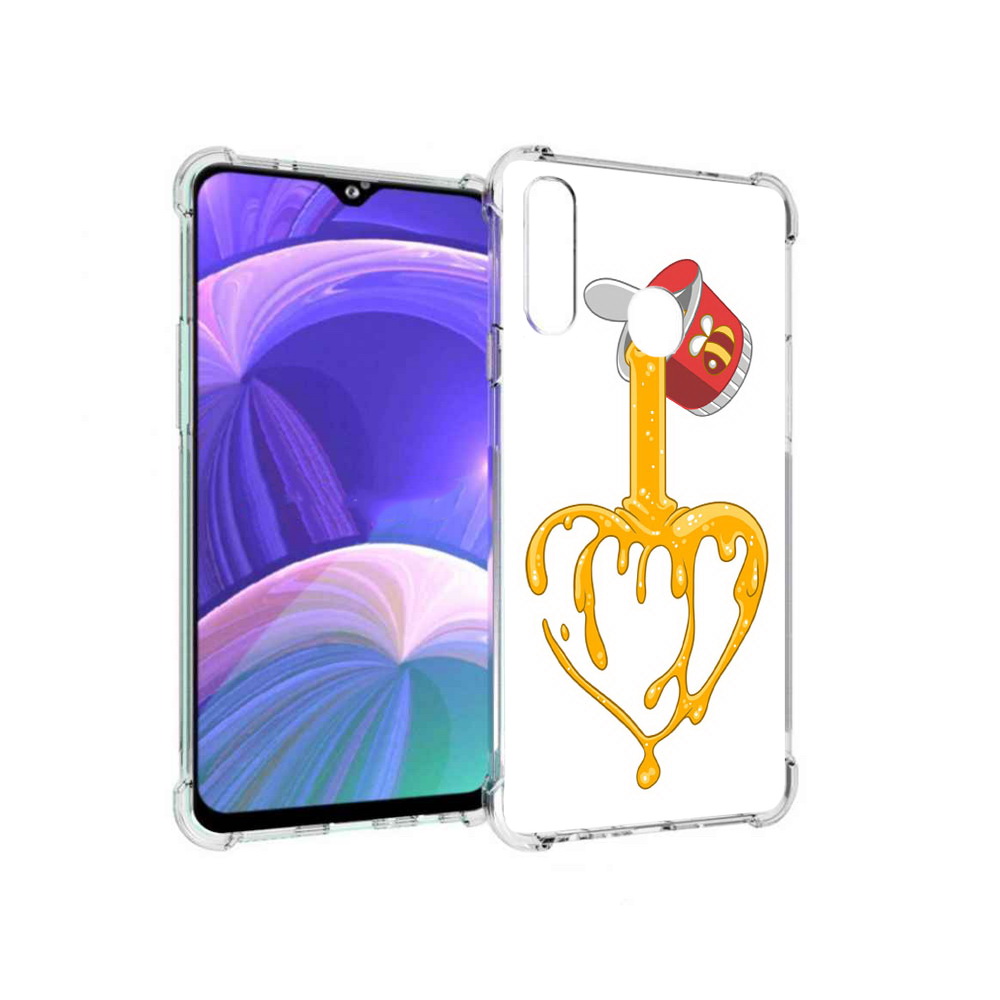

Чехол MyPads Tocco для Samsung Galaxy A20s медовое сердце (PT139755.554.471), Прозрачный, Tocco