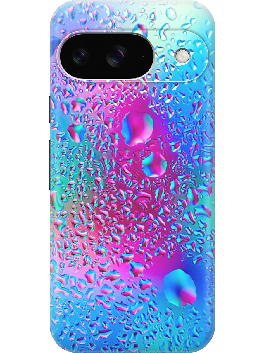

Силиконовый чехол на Google Pixel 9 с принтом "Капли на стекле", Прозрачный;голубой;розовый;синий, 784809731