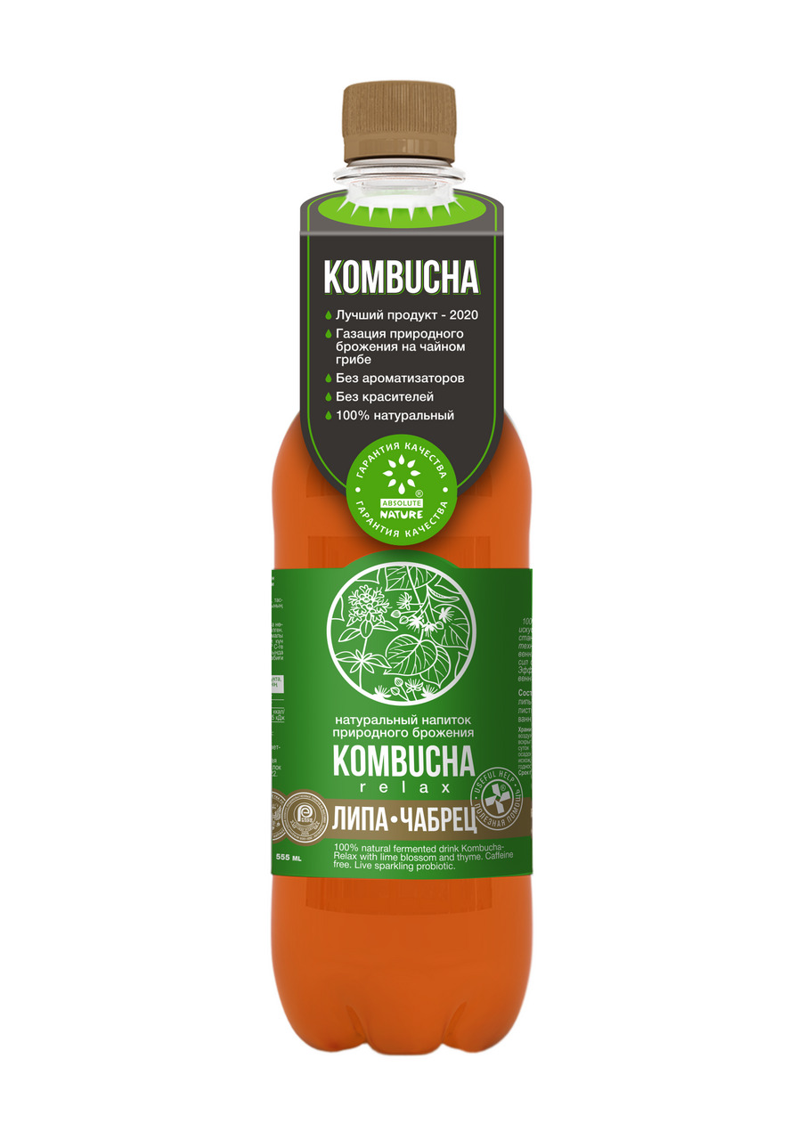 

Комбуча Kombucha Relax Липа-чабрец 1 л