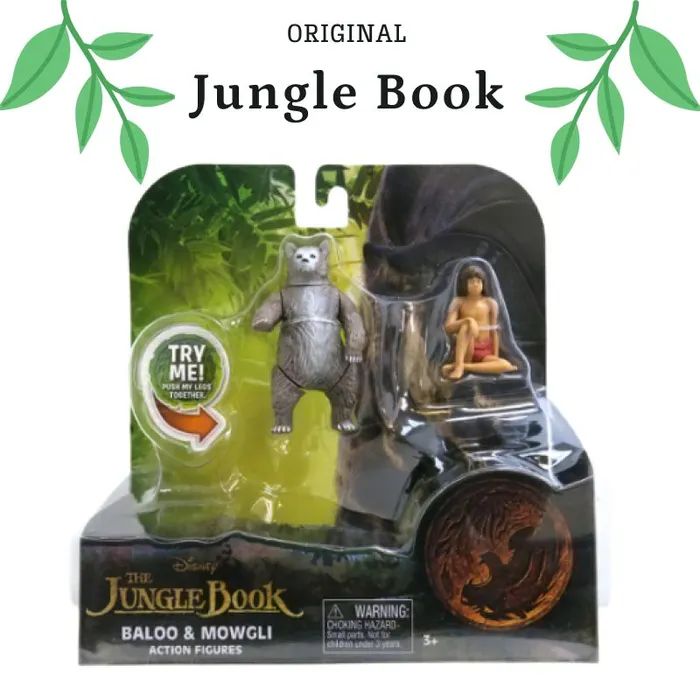 Книга Джунглей Hasbro 23255 №3 - Балу и Маугли книга джунглей маугли киплинг р дж