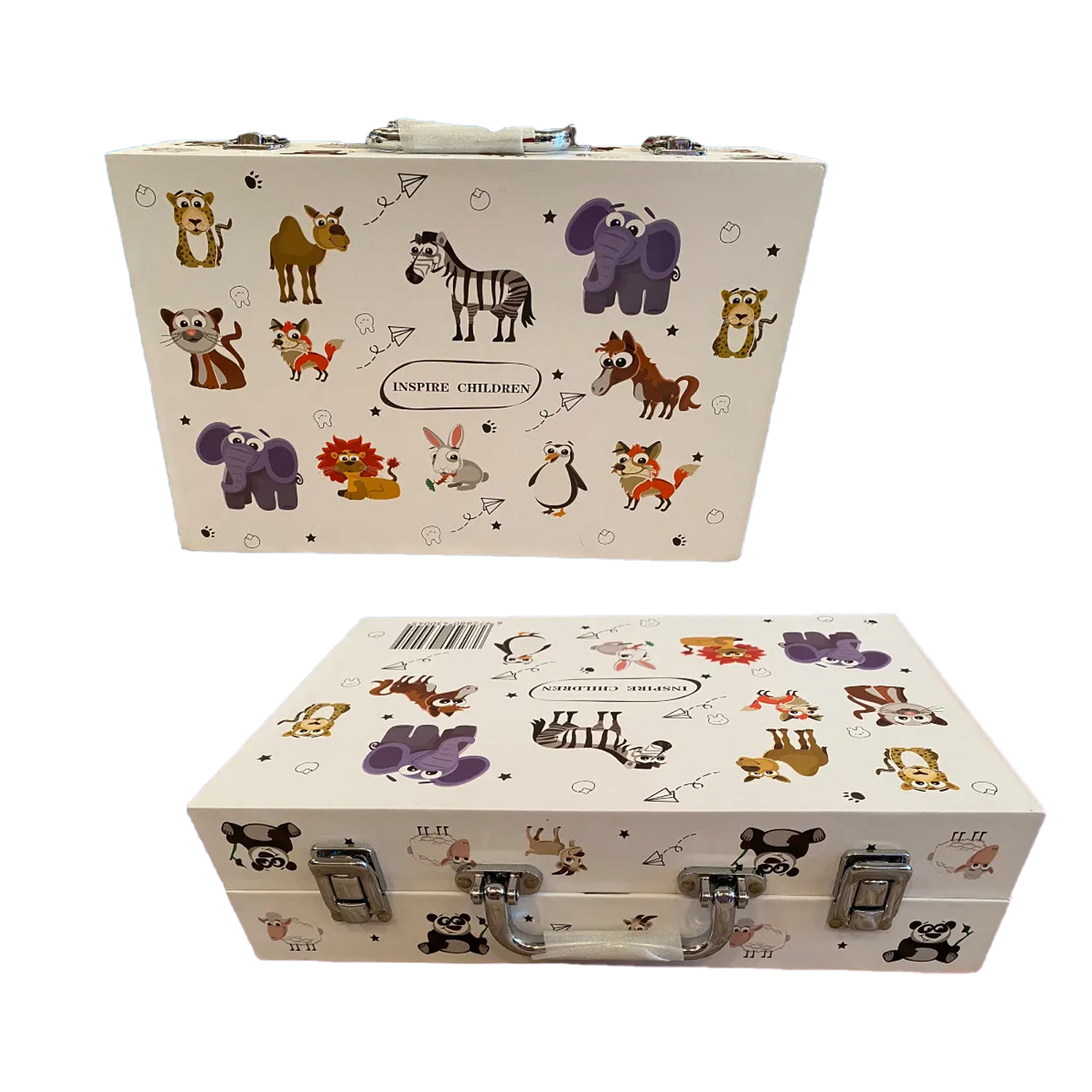 фото Набор для рисования wellywell чемоданчик inspire children case_animals_m