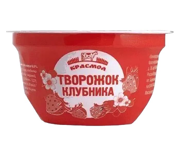 

Творожок КрасМол клубника 4,1% 140 г