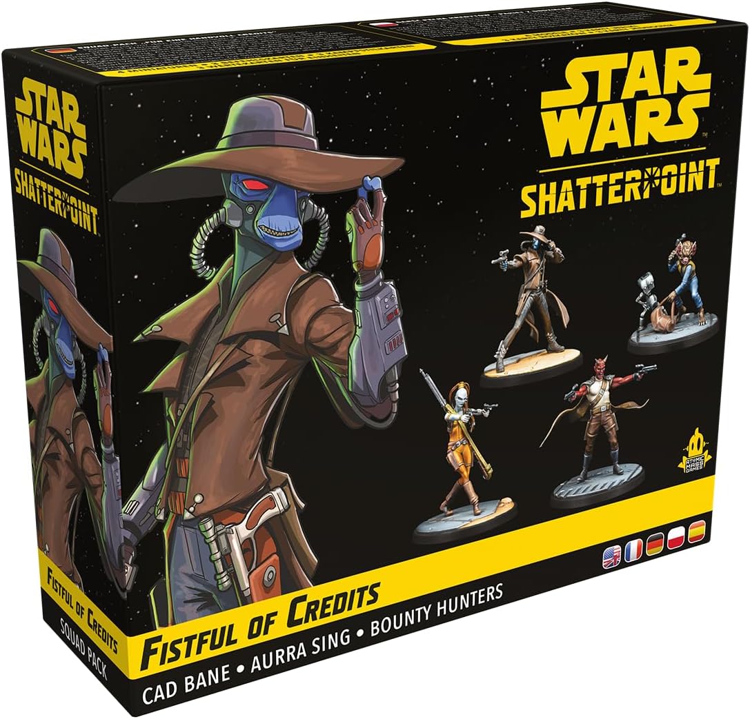 Миниатюры для настольной игры Asmodee Star Wars Shatterpoint: Fistful of Credits SWP09 замки с фиксатором для грифа core star fit bb 109 d 26 мм пластиковые 2 шт