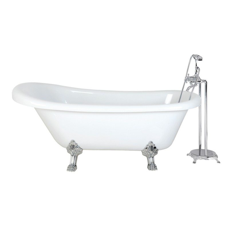 фото Отдельностоящая акриловая ванна cerutti spa classic 150 157х77х74 белая ceruttispa