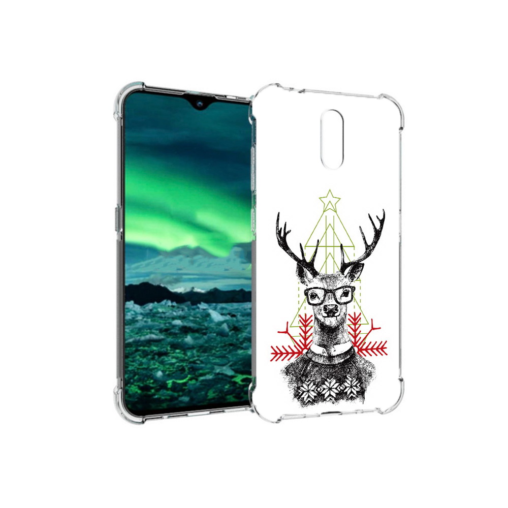 

Чехол MyPads Tocco для Nokia 2.3 умный олень (PT142254.97.652), Прозрачный, Tocco