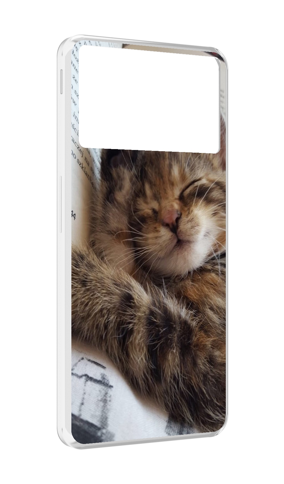 

Чехол MyPads Спящий-котенок для ZTE Nubia Z40S Pro, Прозрачный, Tocco