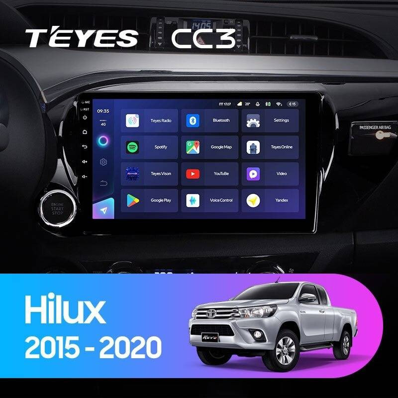 Штатная магнитола Teyes CC3L 432 Toyota Hilux Pick Up 2015-2020 2760000₽