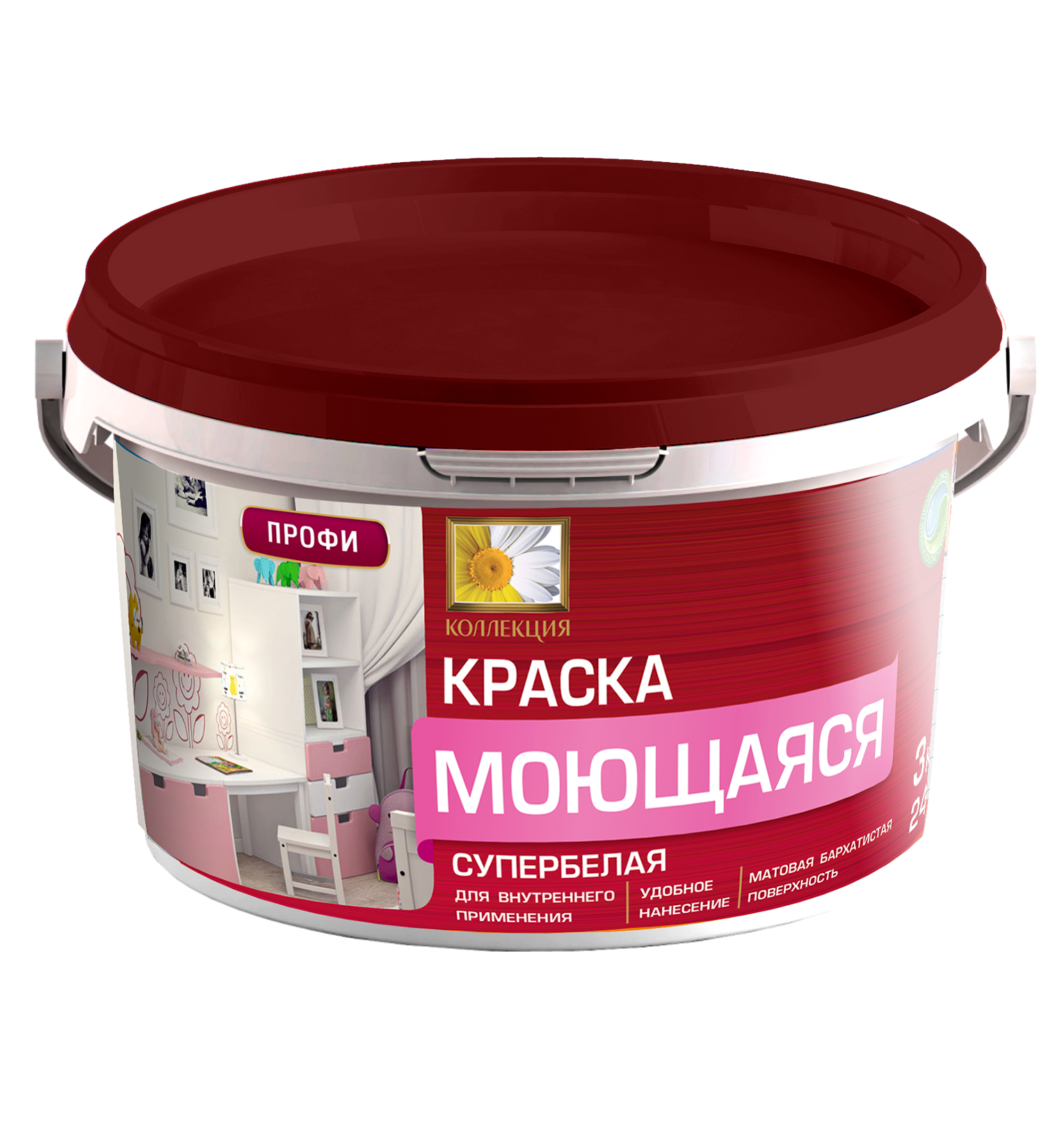 Водно-дисперсионная краска Коллекция моющаяся 028819678 3 кг 999₽