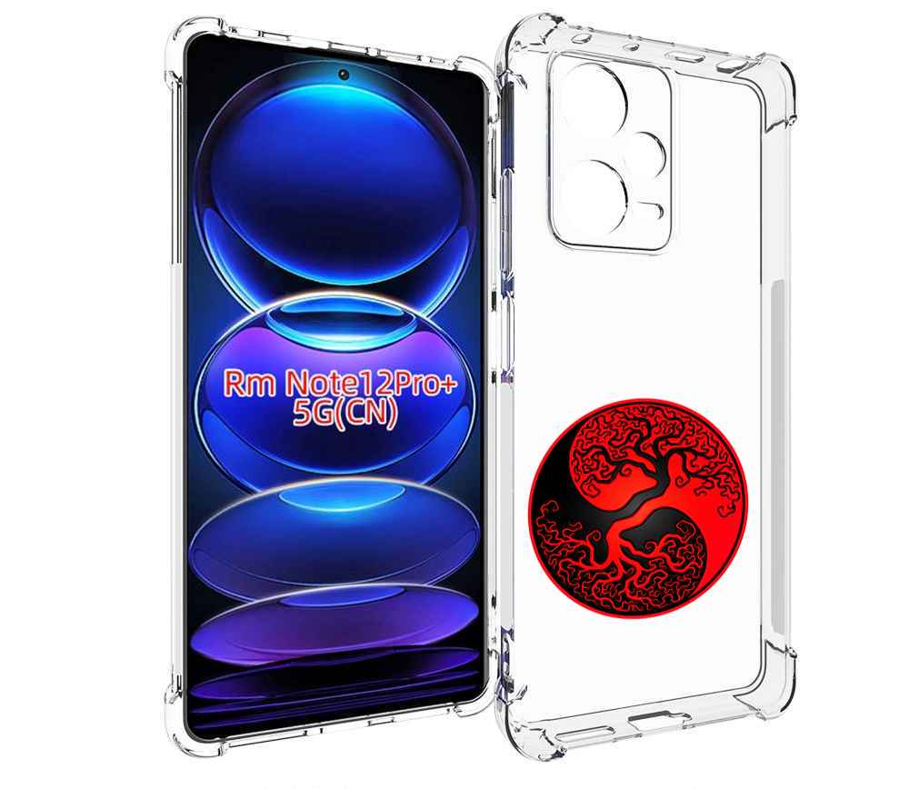 

Чехол MyPads инь янь дерево для Xiaomi Redmi Note 12 Pro + Plus, Прозрачный, Tocco