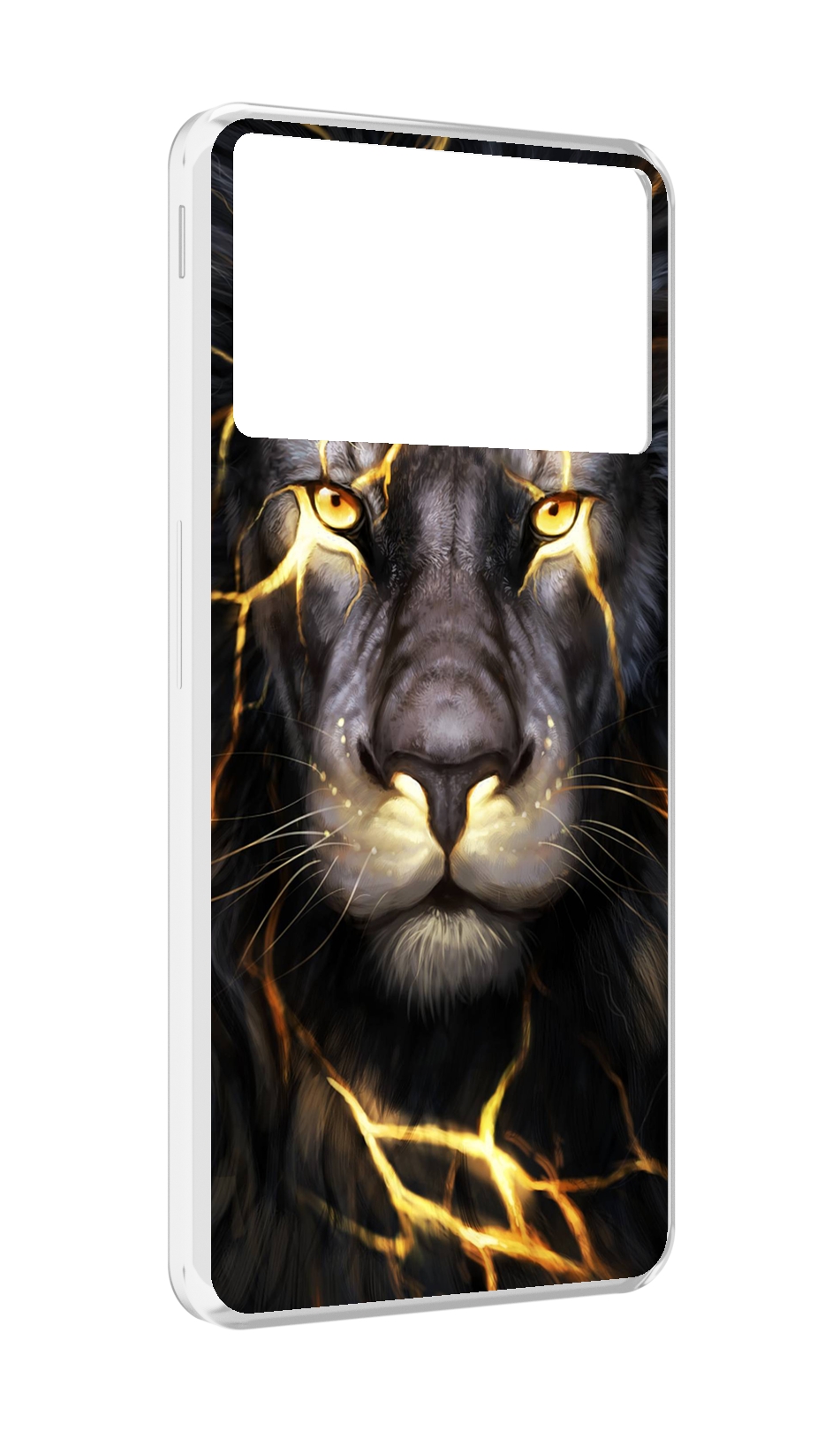 Чехол MyPads Светящийся-лев мужской для ZTE Nubia Z40S Pro