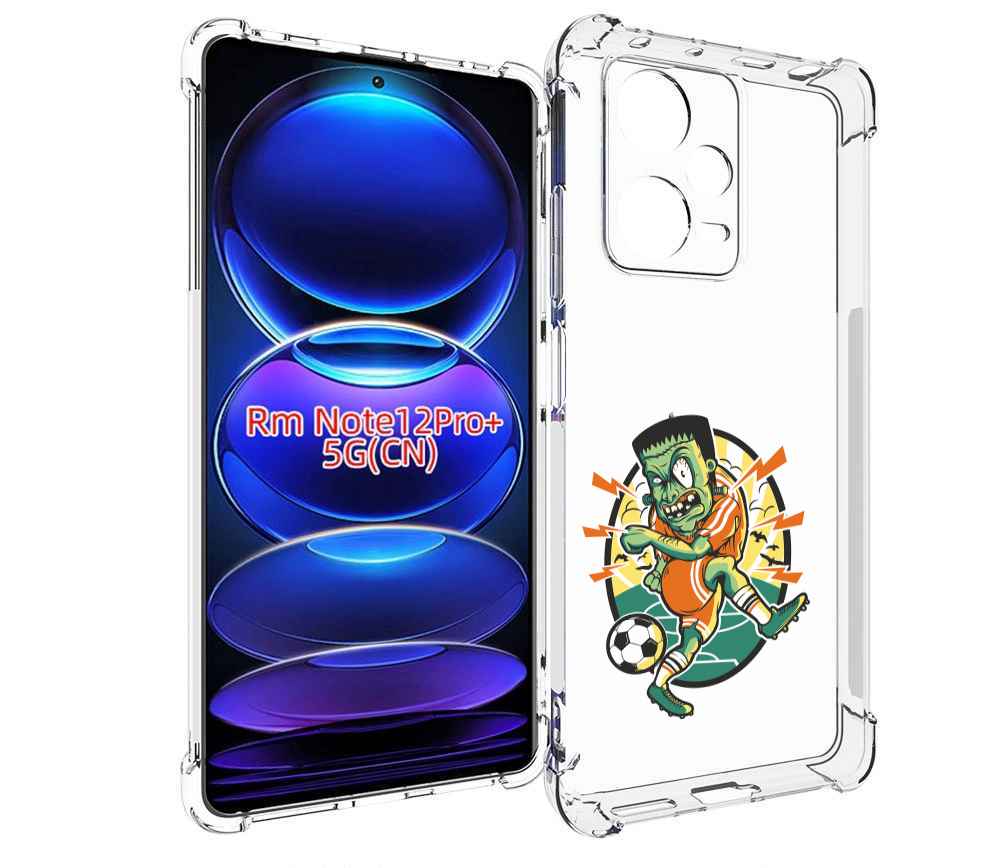 

Чехол MyPads зомби футболист для Xiaomi Redmi Note 12 Pro + Plus, Прозрачный, Tocco