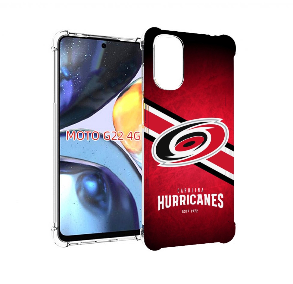 

Чехол MyPads каролина харрикеинс мужской для Motorola Moto G22 4G, Прозрачный, Tocco