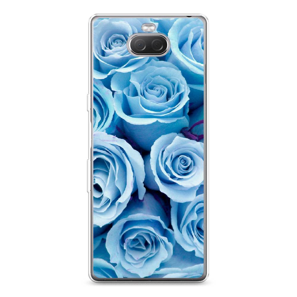 

Силиконовый чехол "Лазурные розы" на Sony Xperia 10 Plus, 54150-8