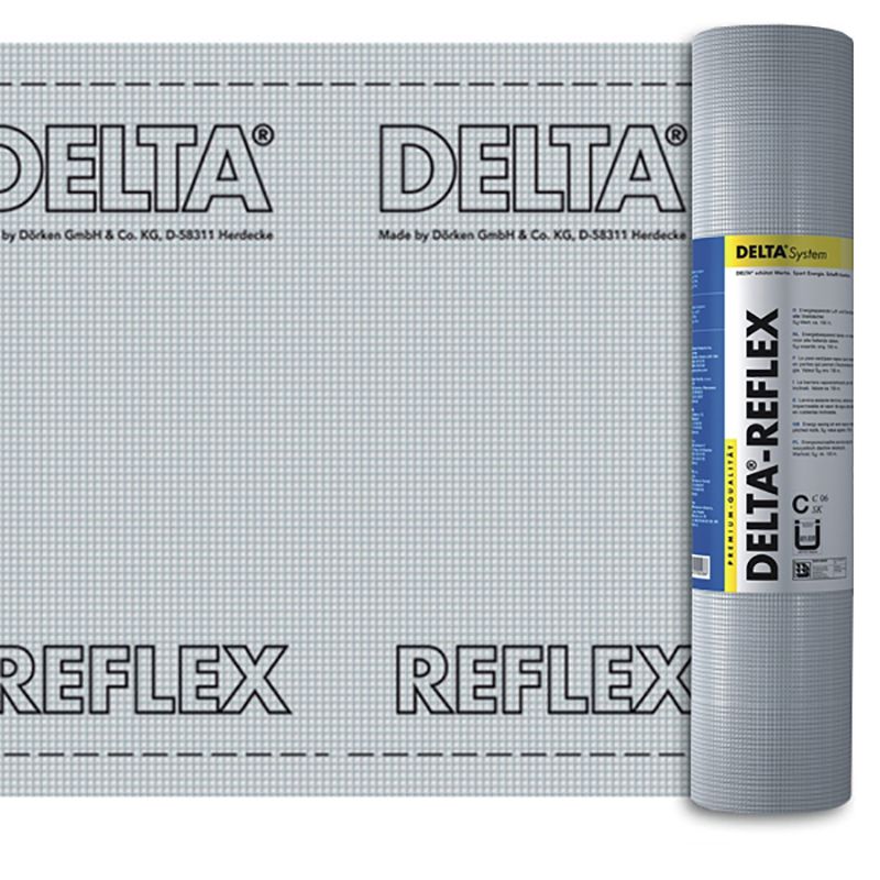 Пароизоляционная пленка DELTA-REFLEX (1.5х50м) с алюминиевым рефлексным слоем