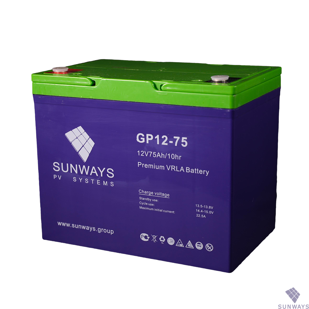 Аккумуляторная батарея SUNWAYS GP 12-75