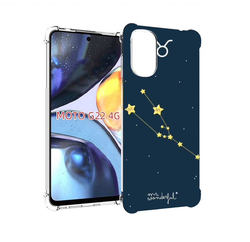 

Чехол MyPads знак-зодиака-телец-4 для Motorola Moto G22 4G, Прозрачный, Tocco