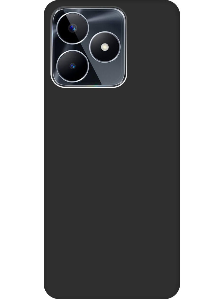 

Силиконовый чехол на Realme C53/C51 матовый черный, 773947313