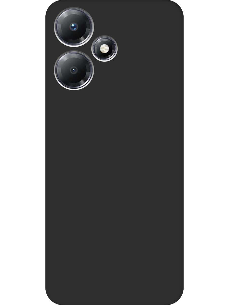 

Силиконовый чехол на Infinix Hot 30 Play матовый черный, 773941013