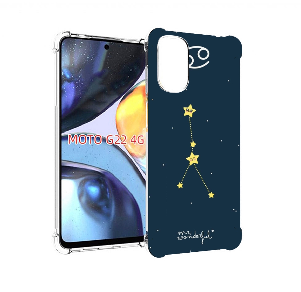 

Чехол MyPads знак-зодиака-рак-3 для Motorola Moto G22 4G, Прозрачный, Tocco