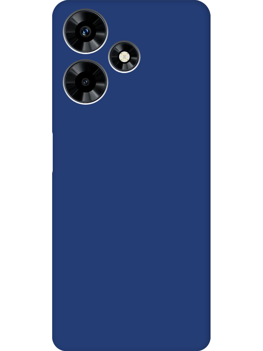 

Силиконовый чехол на Infinix Hot 30 матовый синий, 773940113
