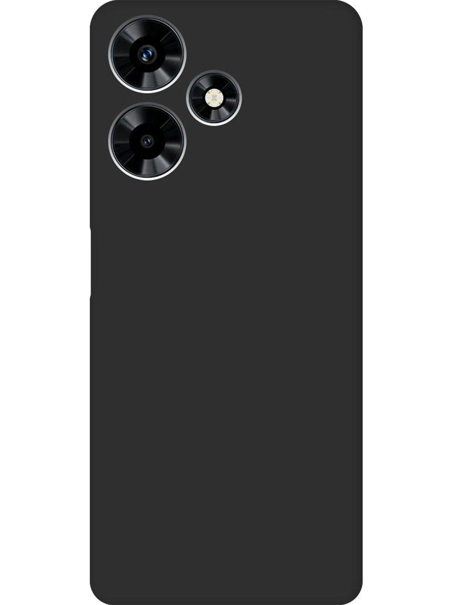

Силиконовый чехол на Infinix Hot 30 матовый черный, 773940113