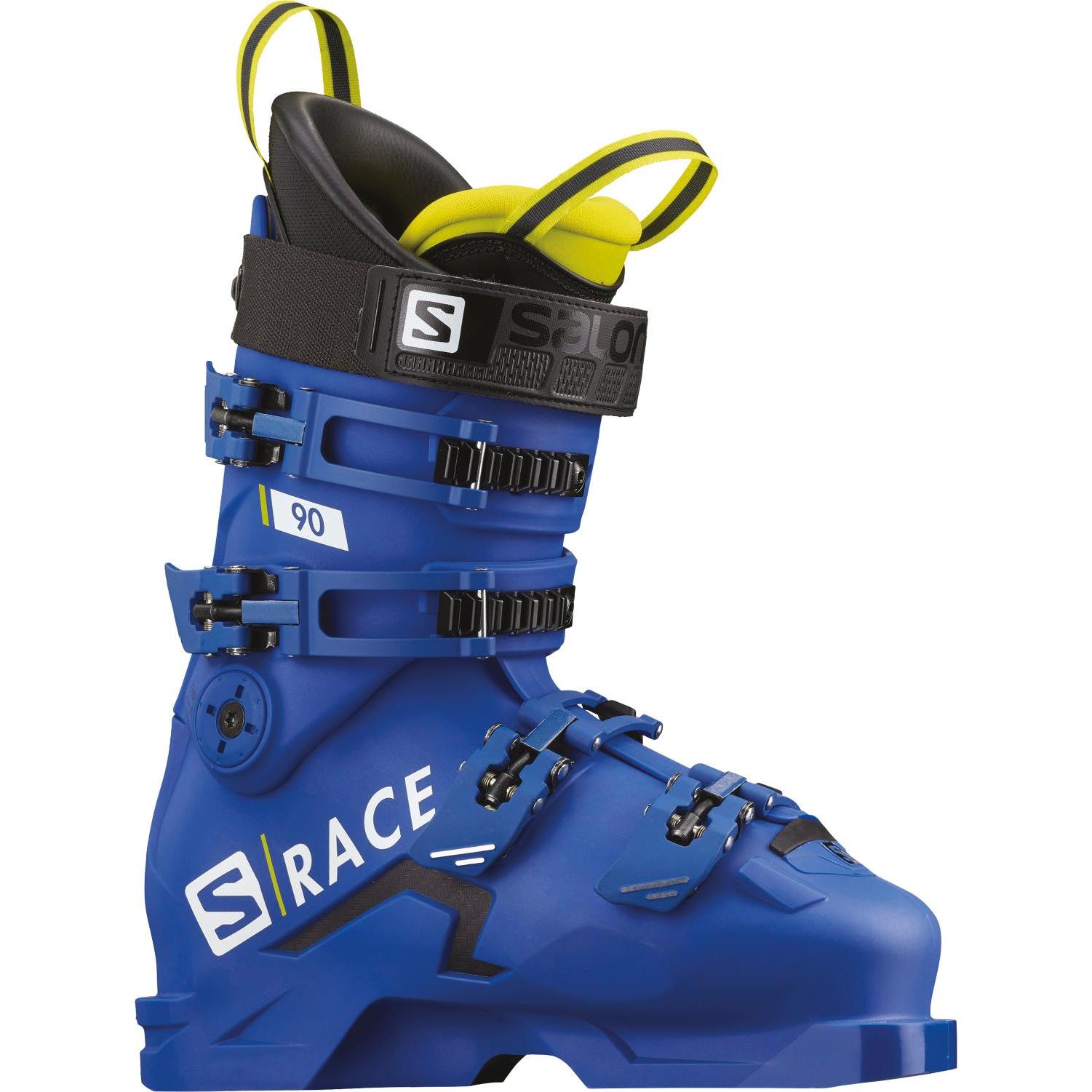 фото Горнолыжные ботинки salomon s/race 90 2020, blue/acid green/black, 24