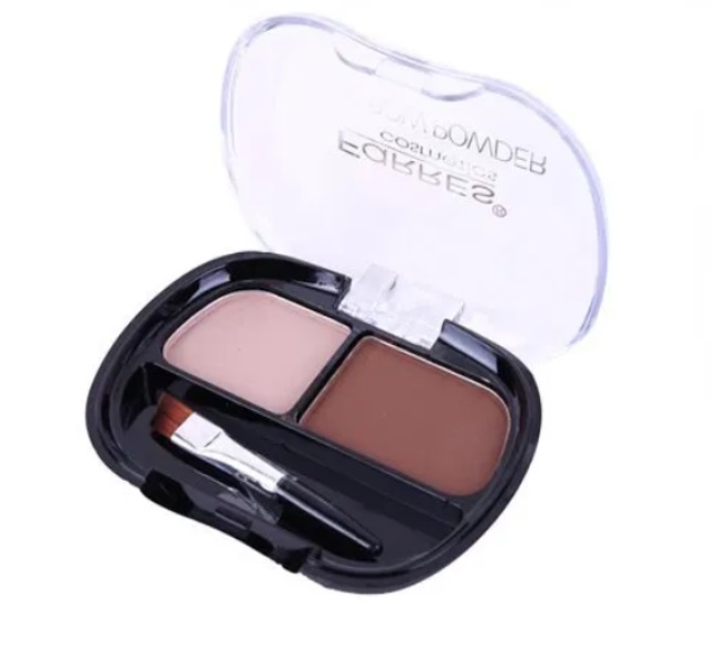 

Тени для бровей Farres cosmetic 1095 тон 01 два цвета матовые, Светло-коричневый