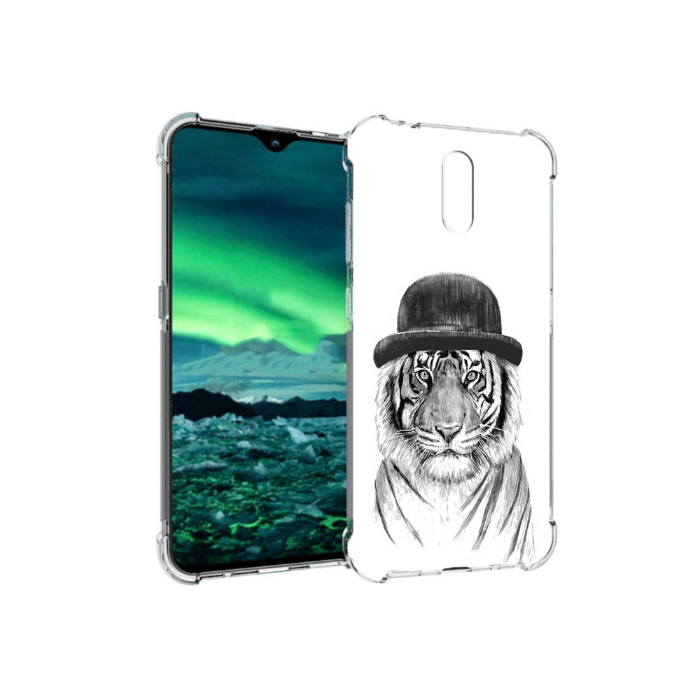 

Чехол MyPads Tocco для Nokia 2.3 тигр британец (PT142254.97.641), Прозрачный, Tocco
