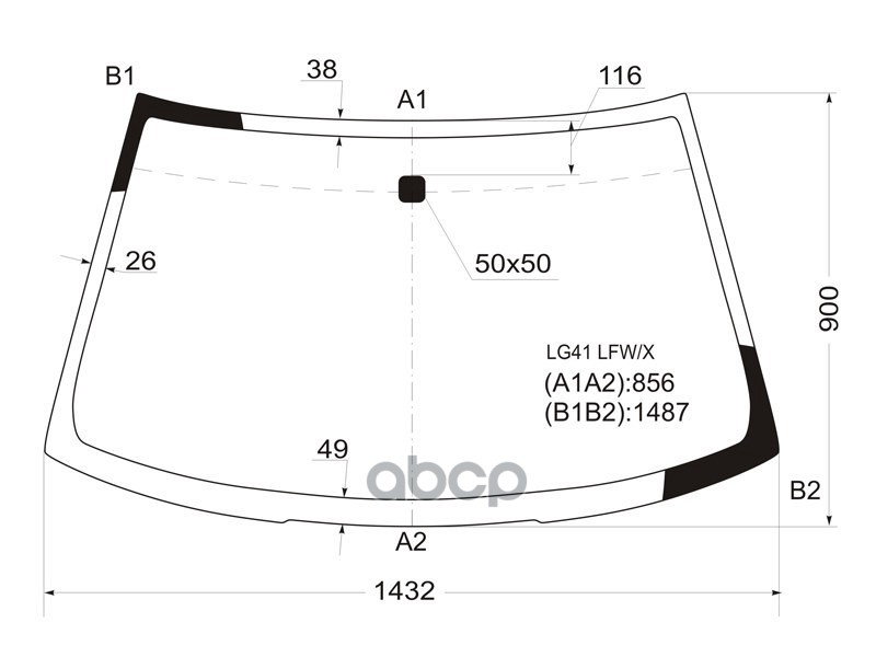 

Стекло Лобовое Mitsubishi Lancer 4D Sed 95-00 Xyg Арт. Lg41 Lfw/X