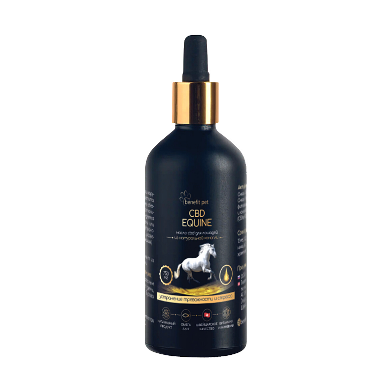 Конопляное масло Pet Benefit cbd для лошадей, 90 мл