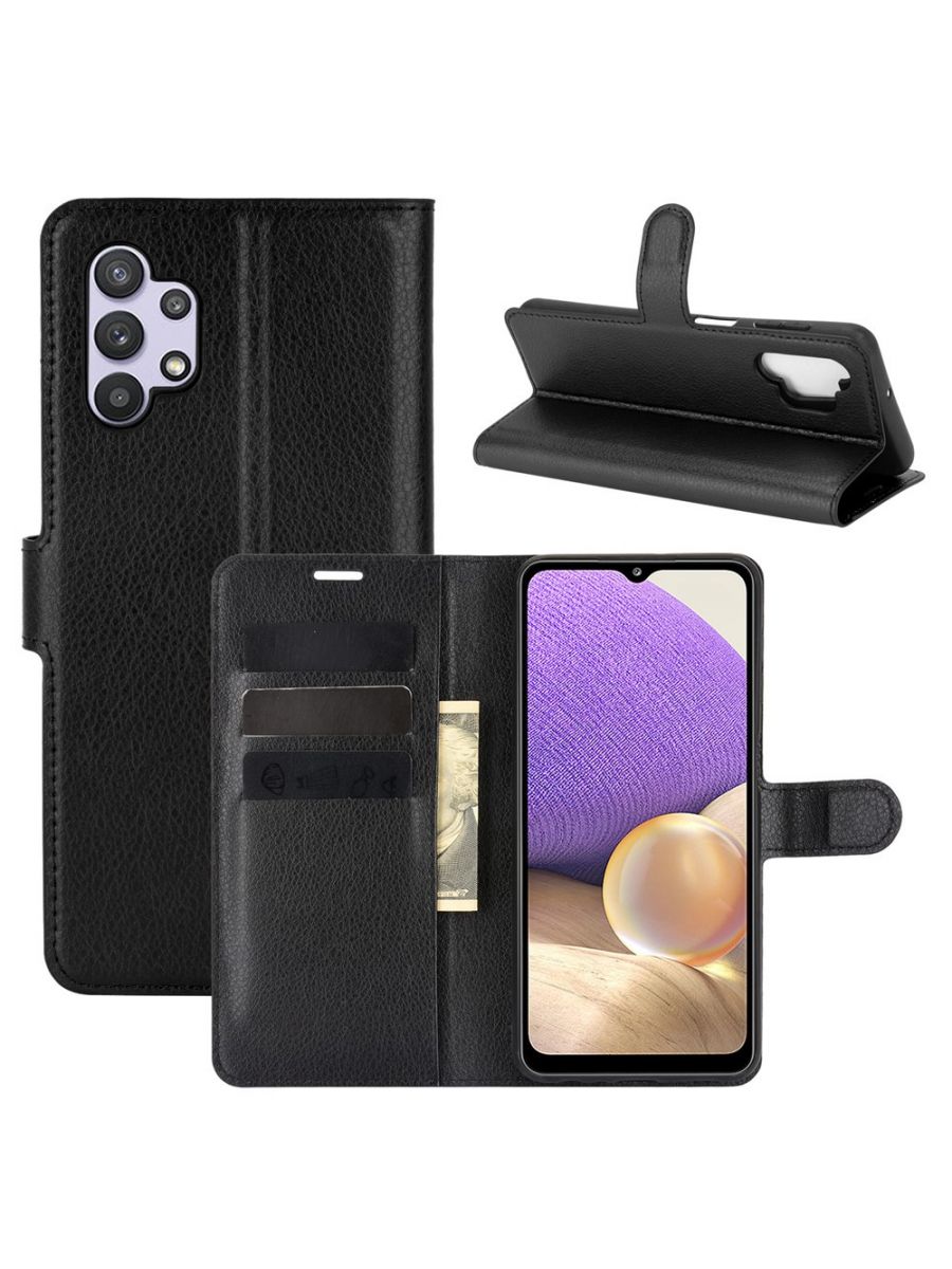 

Чехол Wallet для смартфона Samsung Galaxy A32 черный