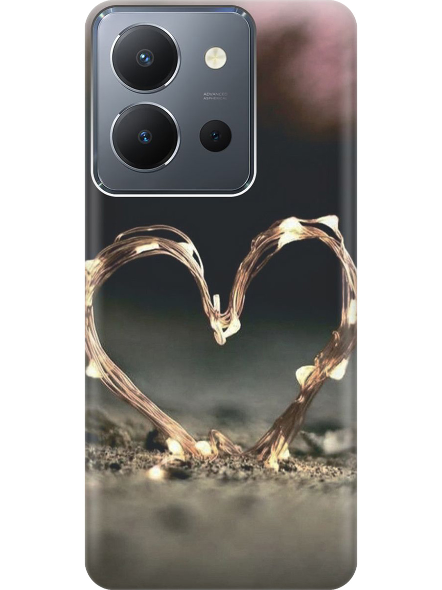 

Силиконовый чехол на Vivo Y36 с принтом "Светящееся сердце", Прозрачный;желтый;черный, 772628491