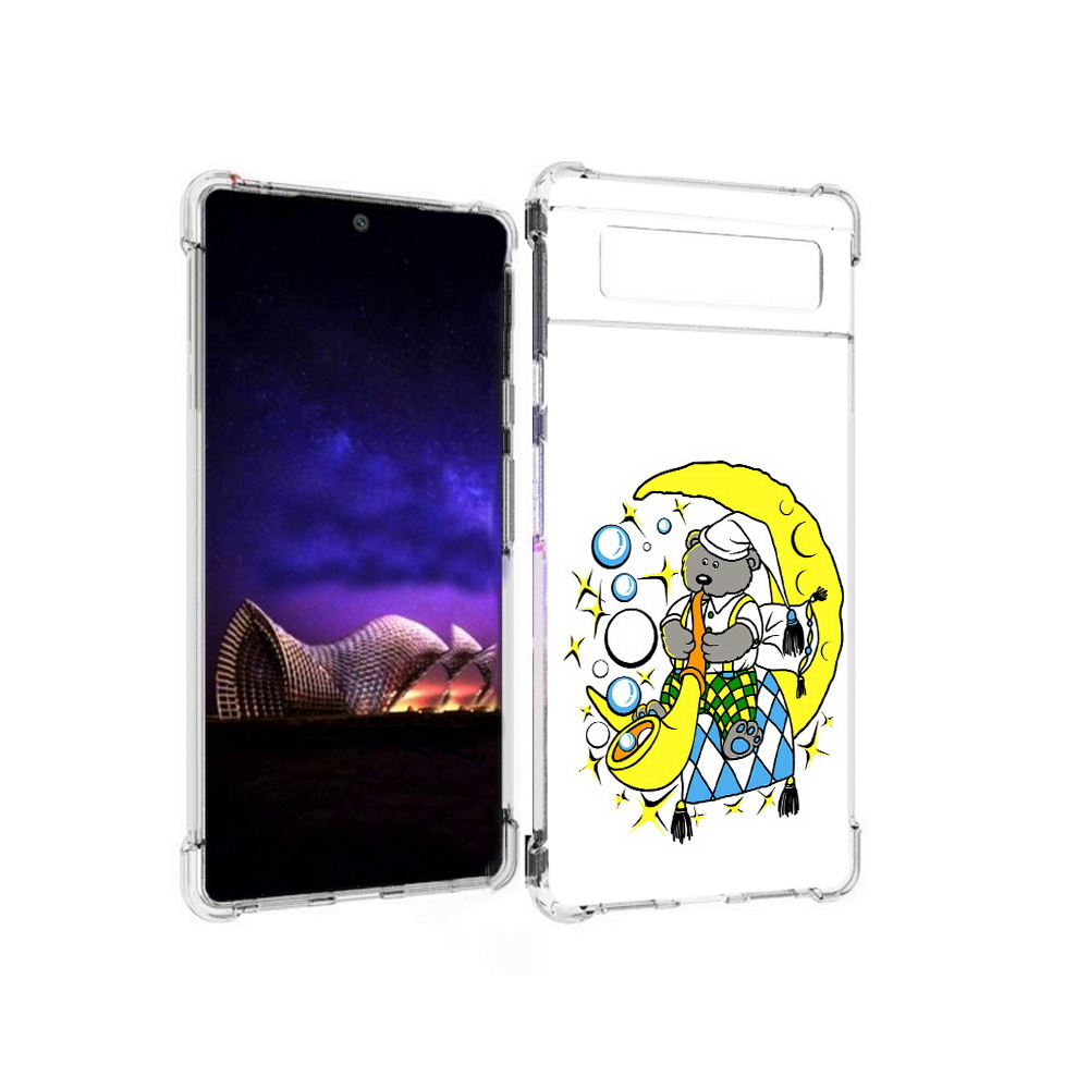 

Чехол MyPads Tocco для Google Pixel 6 Сырная луна, Прозрачный, Tocco