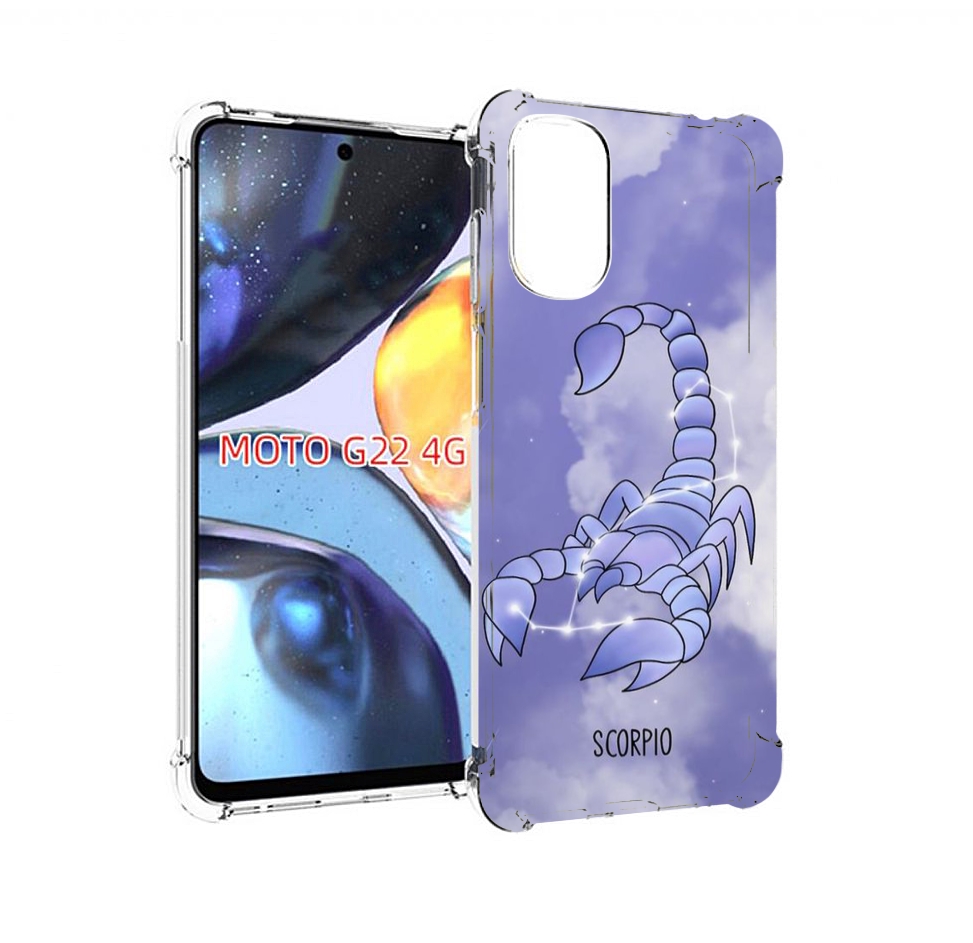 

Чехол MyPads знак зодиака скорпион 2 для Motorola Moto G22 4G, Прозрачный, Tocco