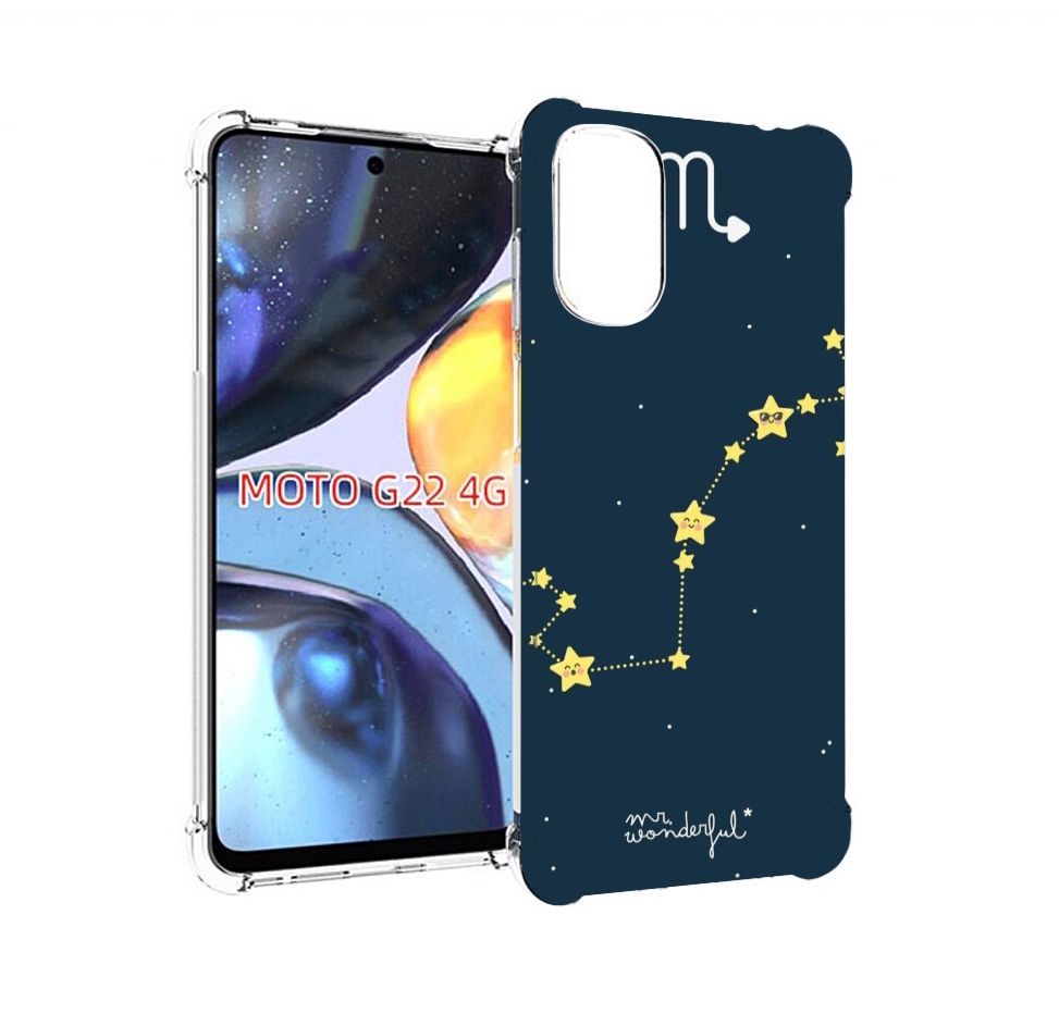 

Чехол MyPads знак зодиака скорпион 1 для Motorola Moto G22 4G, Прозрачный, Tocco