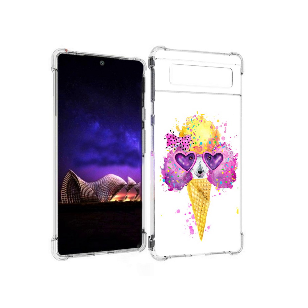 

Чехол MyPads Tocco для Google Pixel 6 Рожок, Прозрачный, Tocco