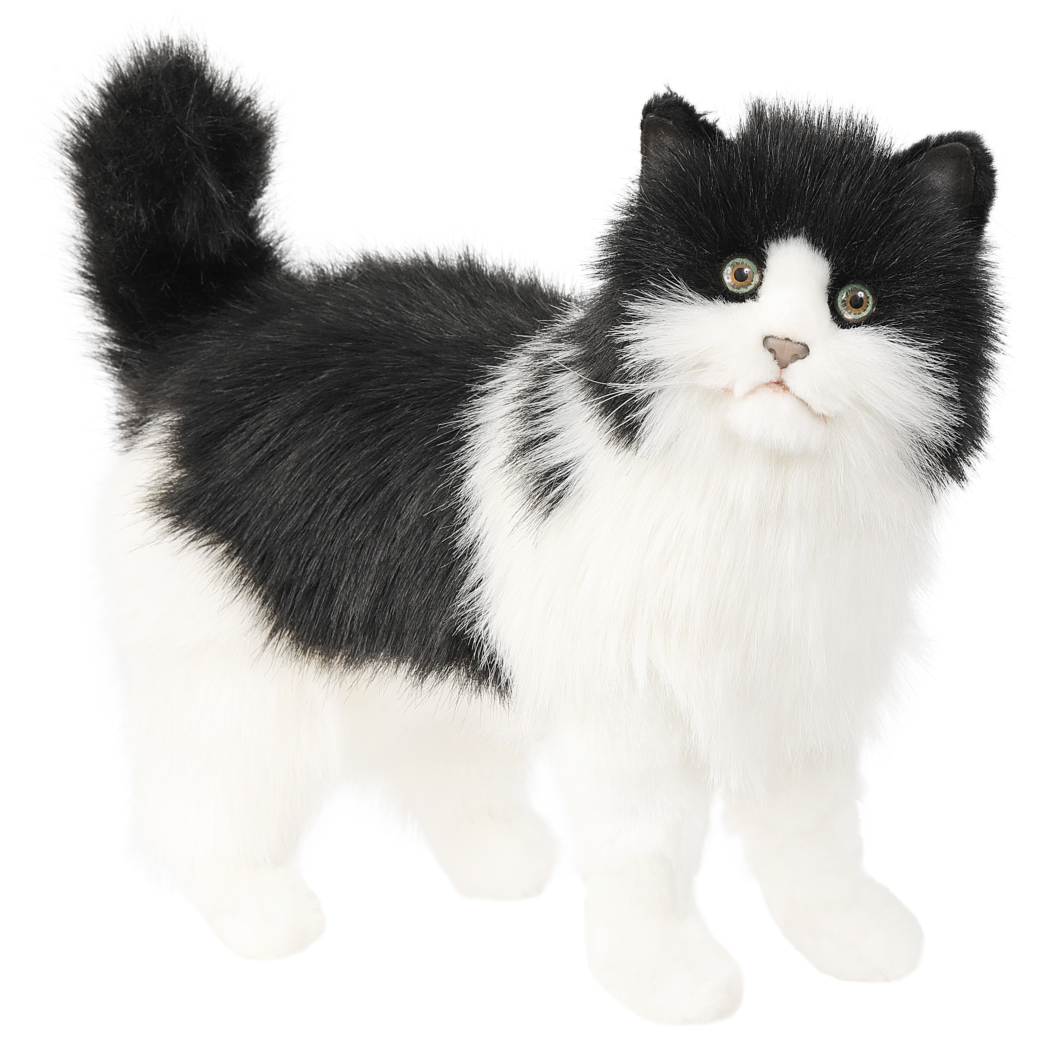 Реалистичная мягкая игрушка Hansa Creation Кошка черно-белая, 40 см