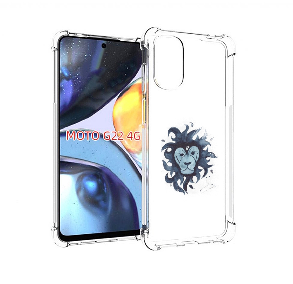 

Чехол MyPads знак зодиака лев 5 для Motorola Moto G22 4G, Прозрачный, Tocco