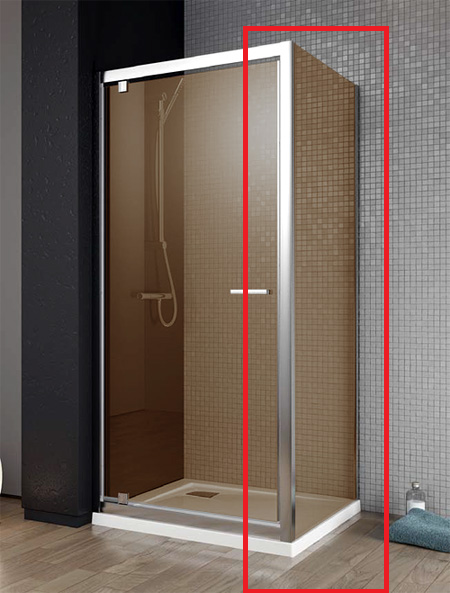 

Боковая стенка Radaway Twist S 80 коричневое стекло