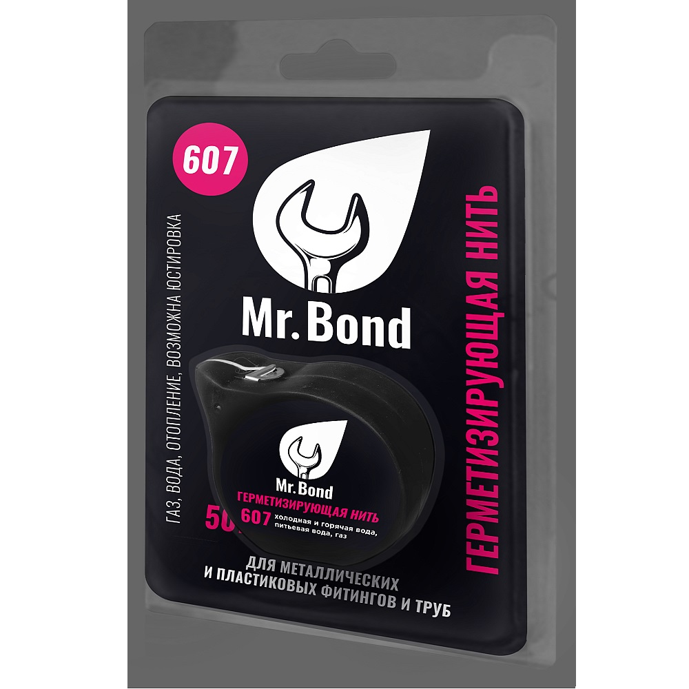 Нить для герметизации резьбы Mr.Bond 607 20 м.