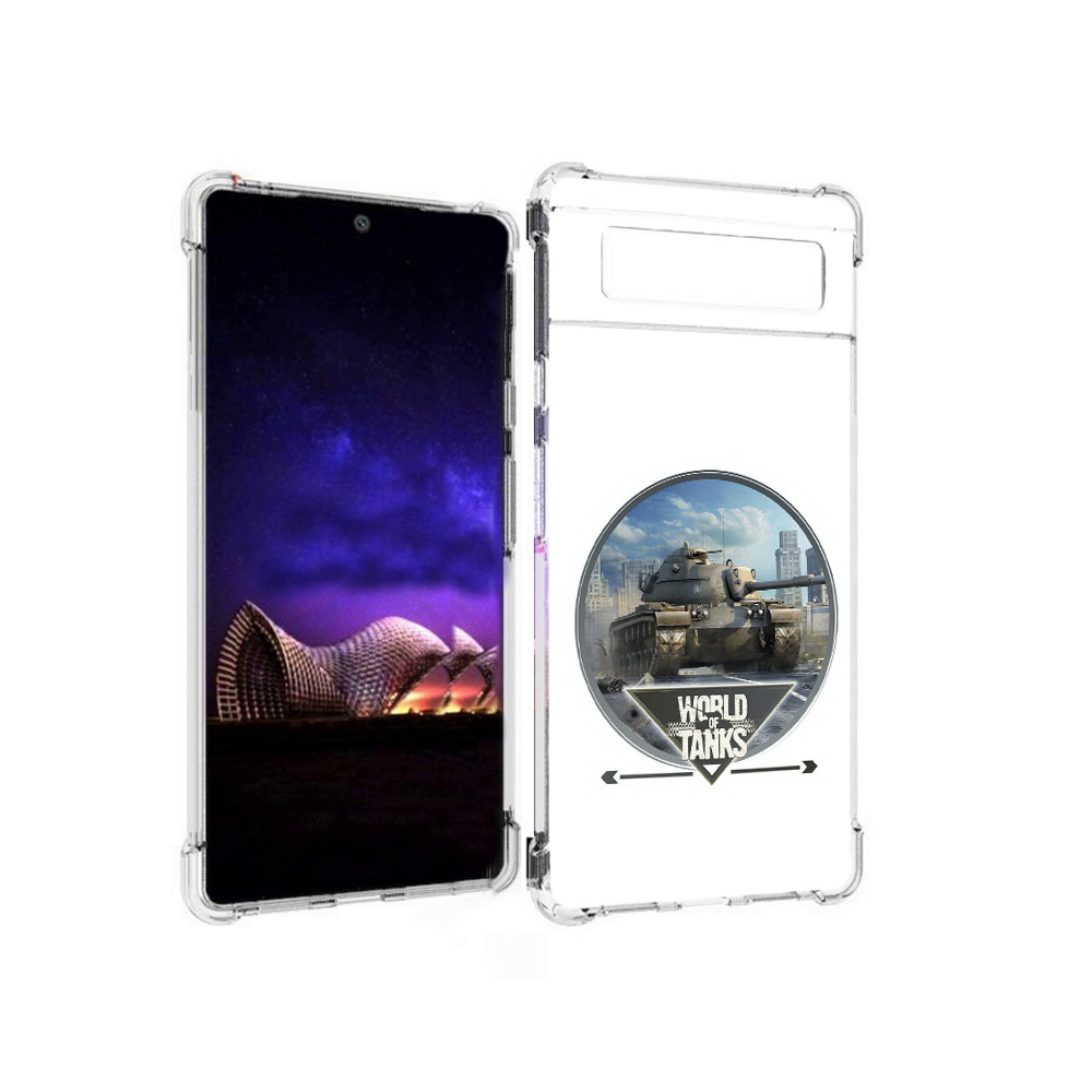 

Чехол MyPads Tocco для Google Pixel 6 Мир танков, Прозрачный, Tocco