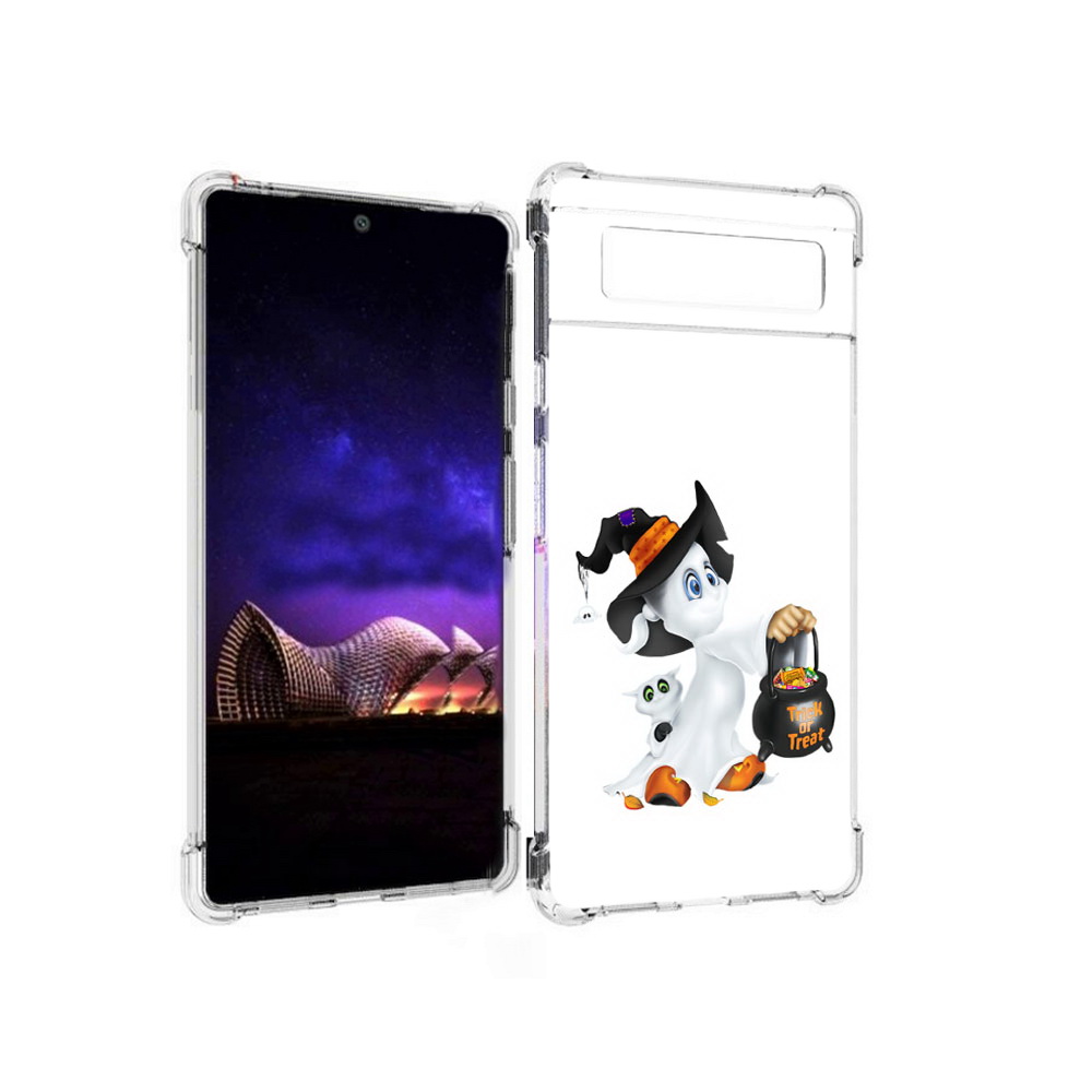 

Чехол MyPads Tocco для Google Pixel 6 Маленький призрак, Прозрачный, Tocco